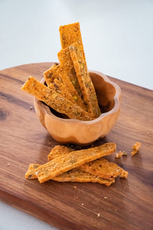 Parmesan and Chilli Biscotti (Not plant-based contains parmesan)